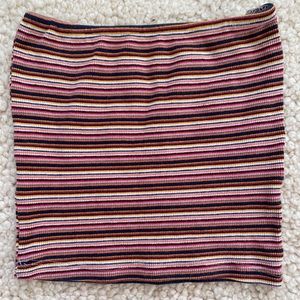 Pink stripe brandy Melville crop tube top